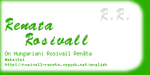 renata rosivall business card