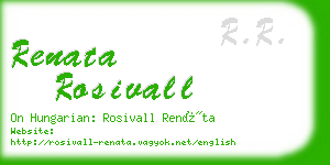 renata rosivall business card